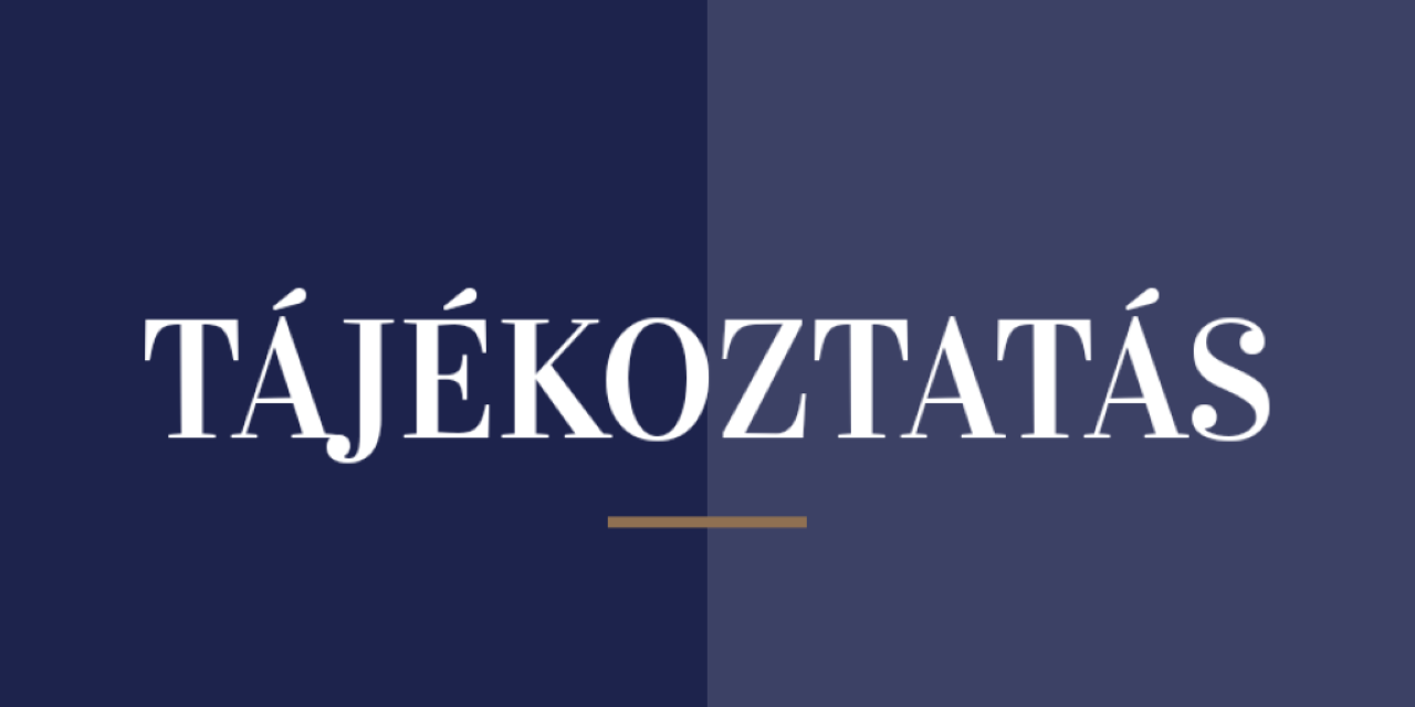 Tájékoztatás közigazgatási szünetről!